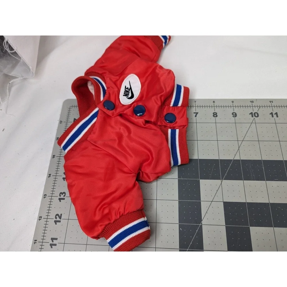 Doll Plush Size Nike Jacket Red Blue Stripes‎ 6 Inch Stuffed Animal Toy